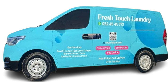 Fresh Touch Laundry van with branding